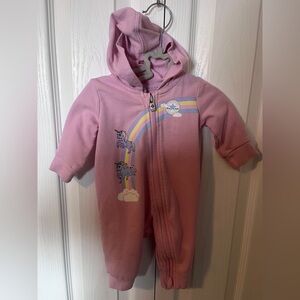 Converse Pink Unicorn Rainbow Kids Footie